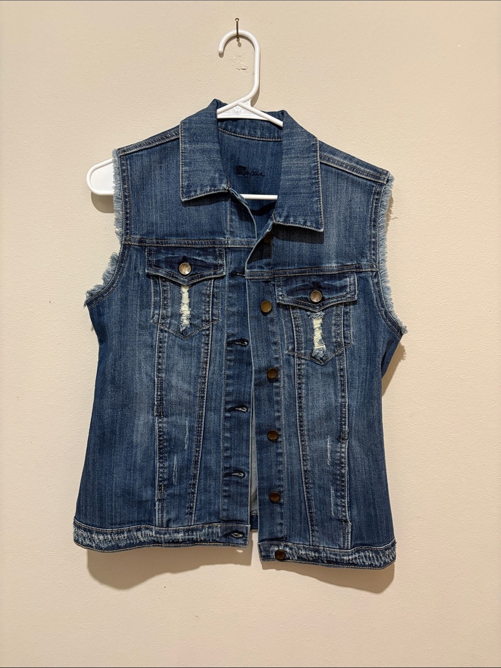 Kut from the Kloth Classic Blue Denim Vest - Women